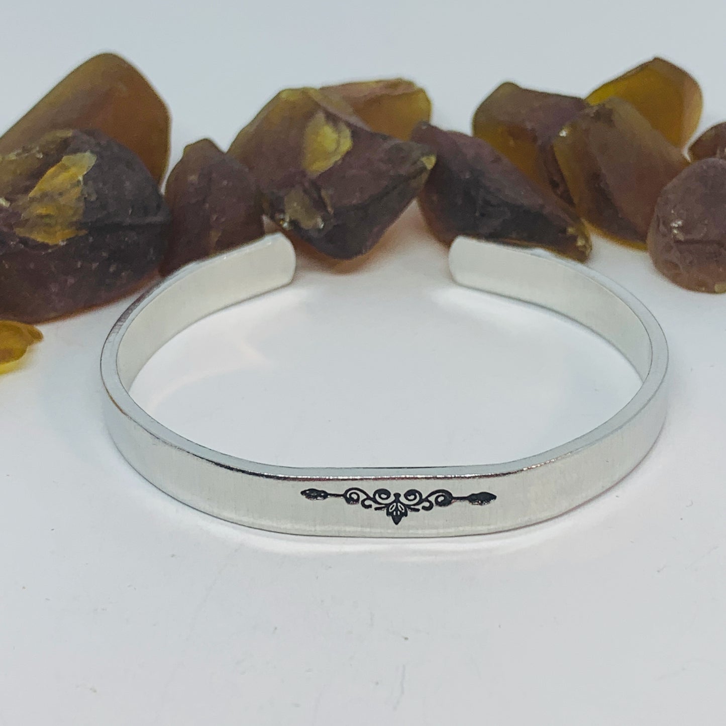 Fuck This Shit Hand Stamped Cuff Bracelet | Hidden Message Bracelet | Gift for Teachers | Gift for Nurses | Adult Themed Gift | Scroll Design