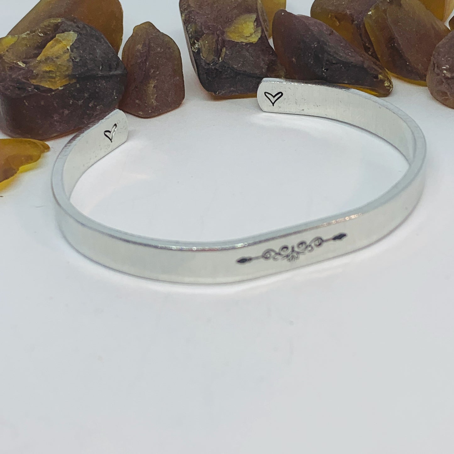 Fuck This Shit Hand Stamped Cuff Bracelet | Hidden Message Bracelet | Gift for Teachers | Gift for Nurses | Adult Themed Gift | Scroll Design