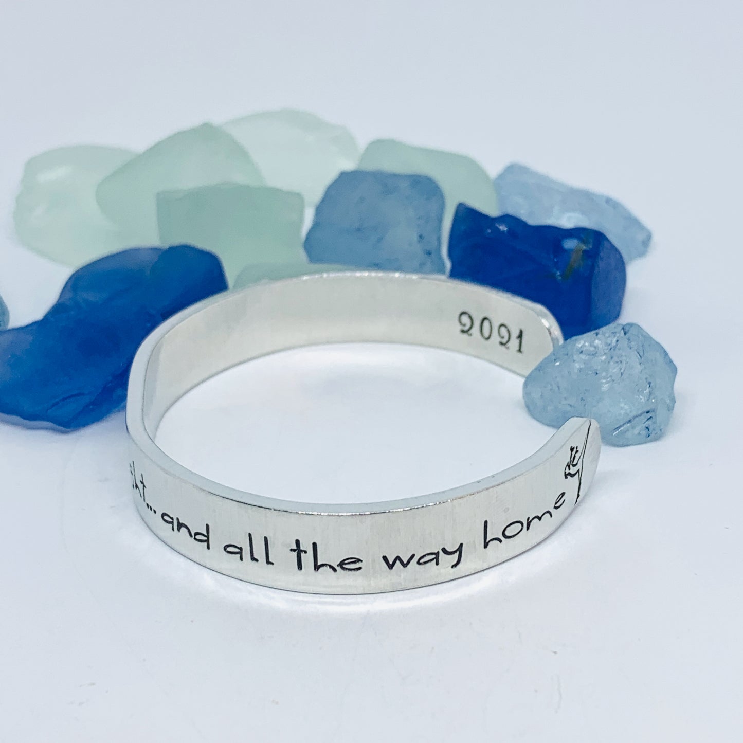 She danced all night ... and all the way home - Hand Stamped Metal Cuff Bracelet | Gift for Her | Ballerina Gift | Gift for Dancer