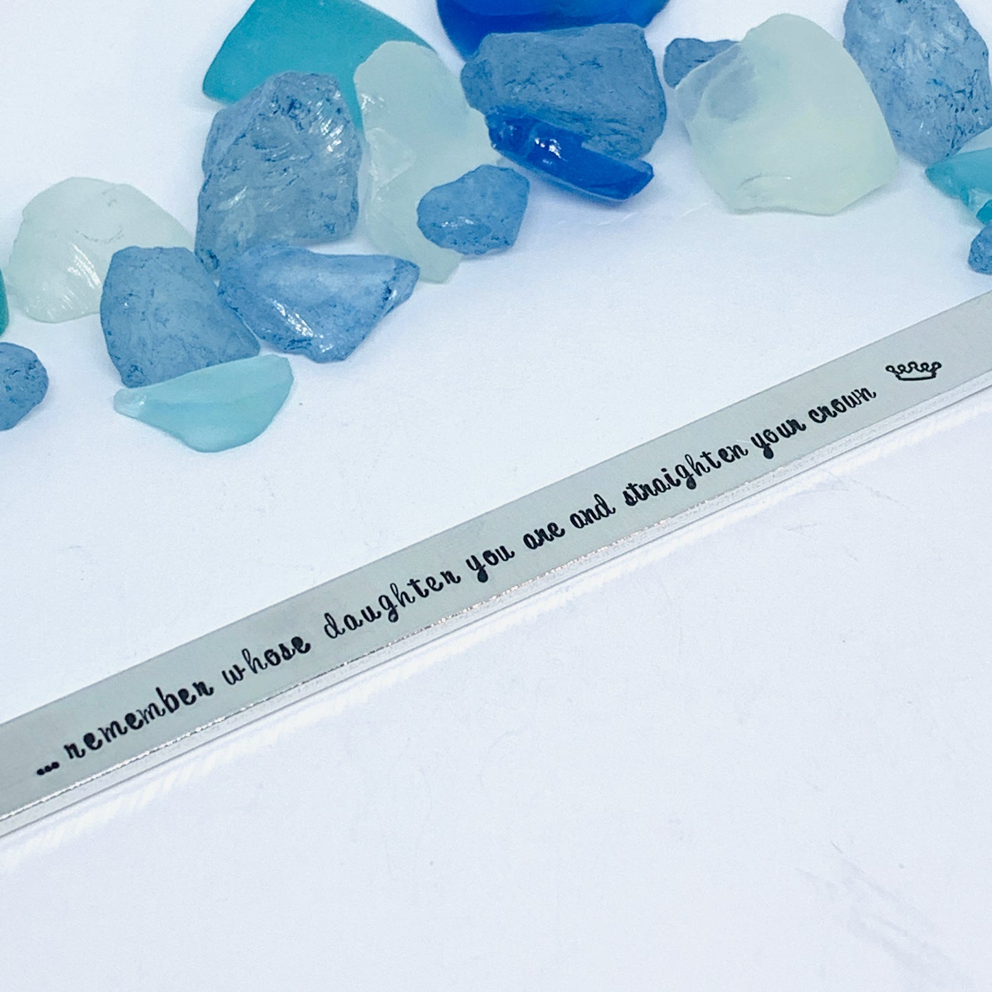 Whenever You Feel Overwhelmed ... Remember Whose Daughter You Are ... Hand Stamped Metal Cuff Bracelet | Gift for Daughter | Motivation Quote Bracelet