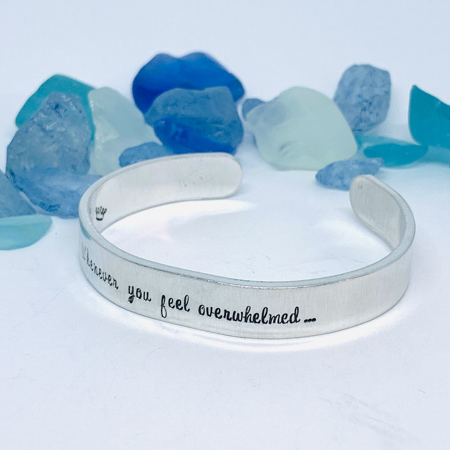 Whenever You Feel Overwhelmed ... Remember Whose Daughter You Are ... Hand Stamped Metal Cuff Bracelet | Gift for Daughter | Motivation Quote Bracelet