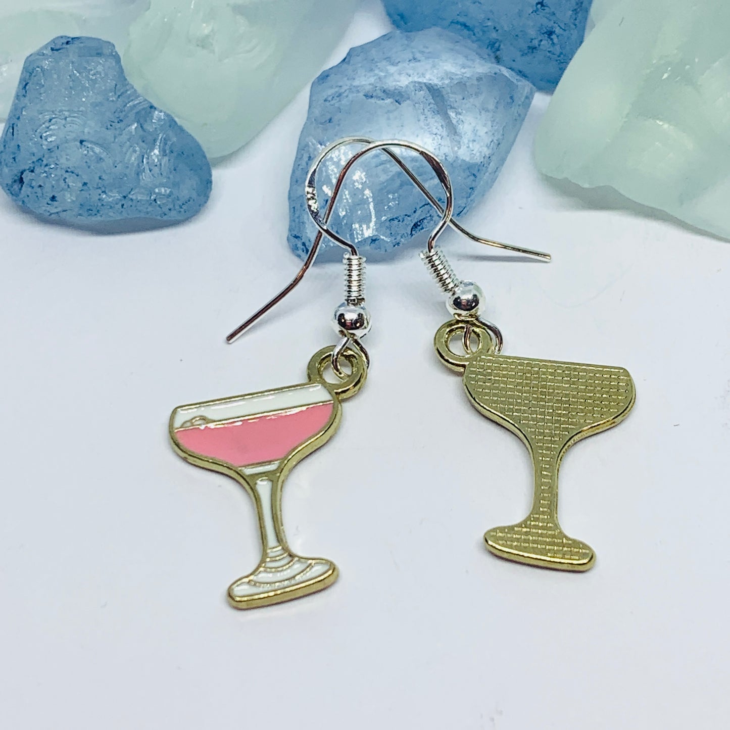Cosmo Enamel Dangling Earrings | Sex and the City Earrings | Gifts for Her | BFF Earrings | and just like that | NYC | SATC | Margaritas