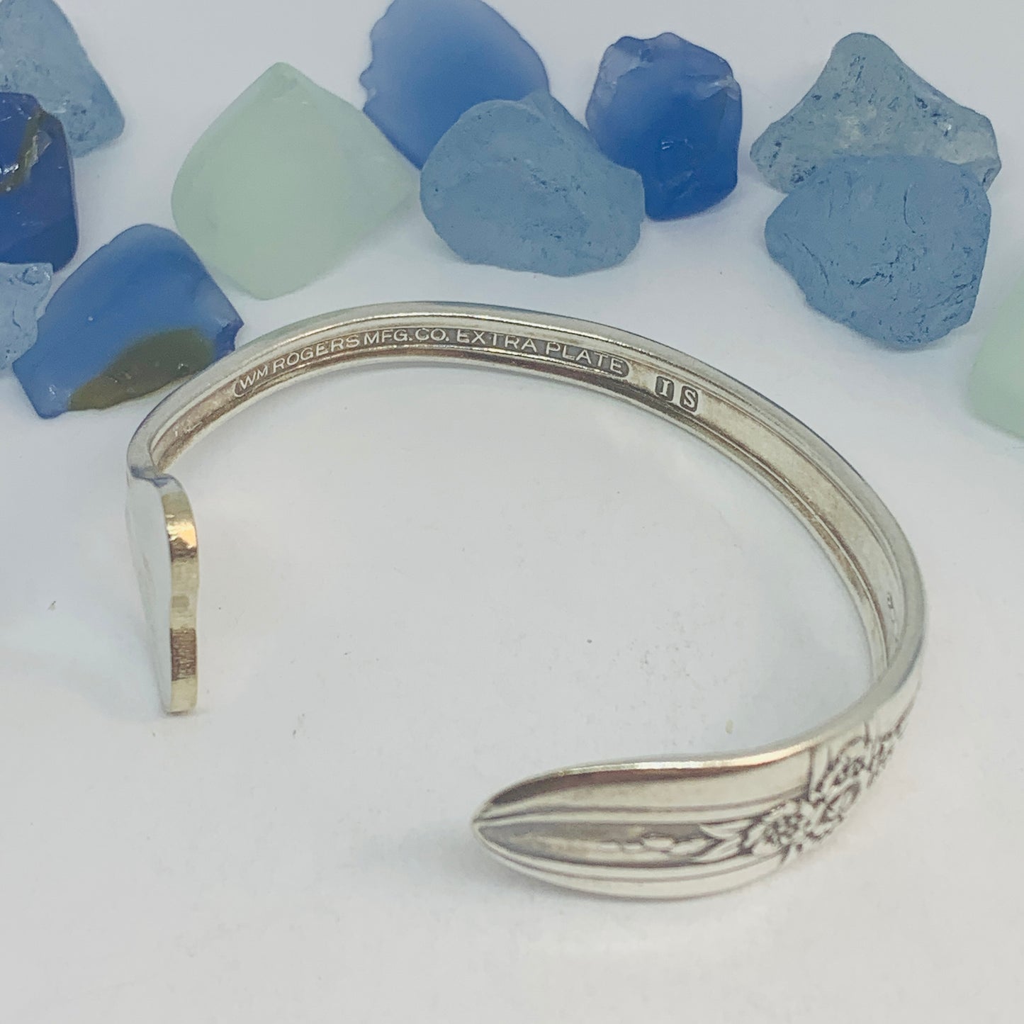 “Triumph” Silverplate 1941 Bracelet Mermaid Tail Heart Whale Tail | Vintage | Int’l Silver | Up-Cycled | Spoon Fork | Antique