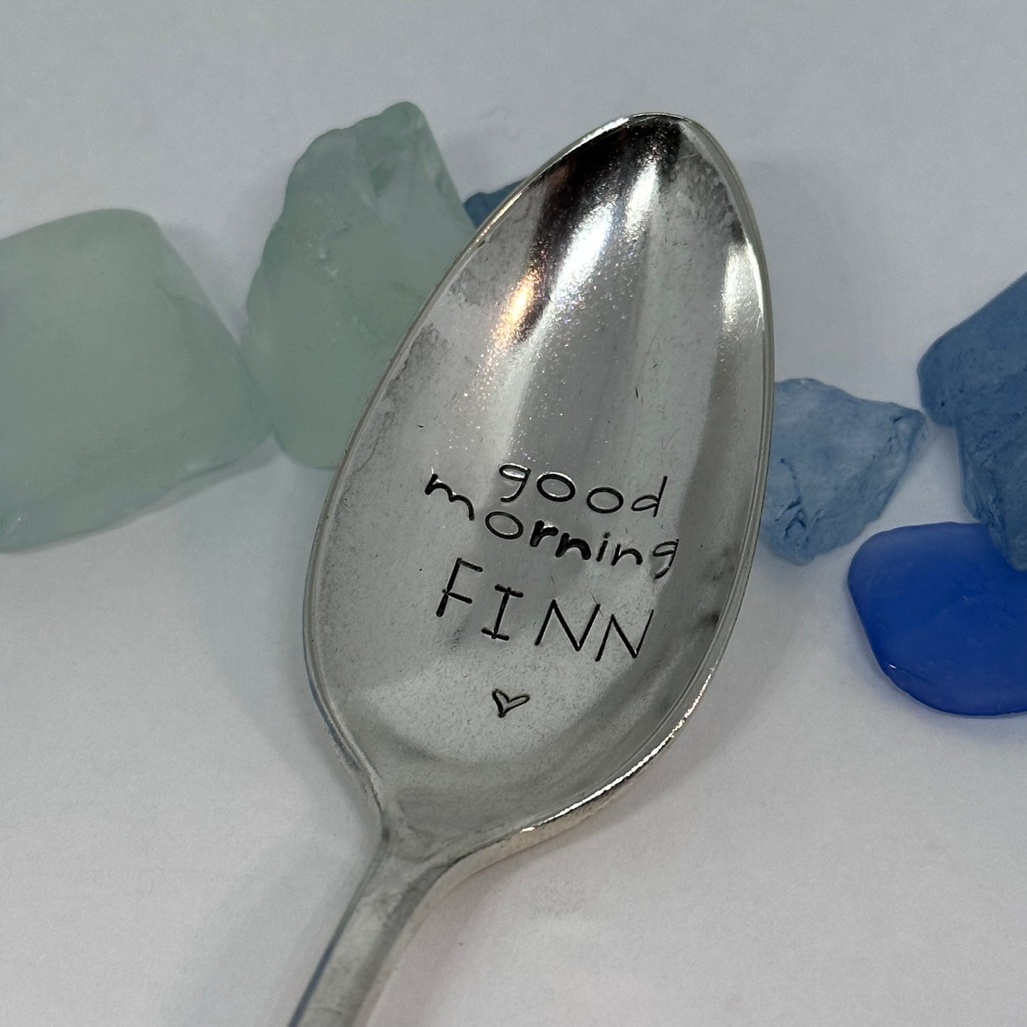Vintage Silver Plated Hand Stamped Spoon | Novelty