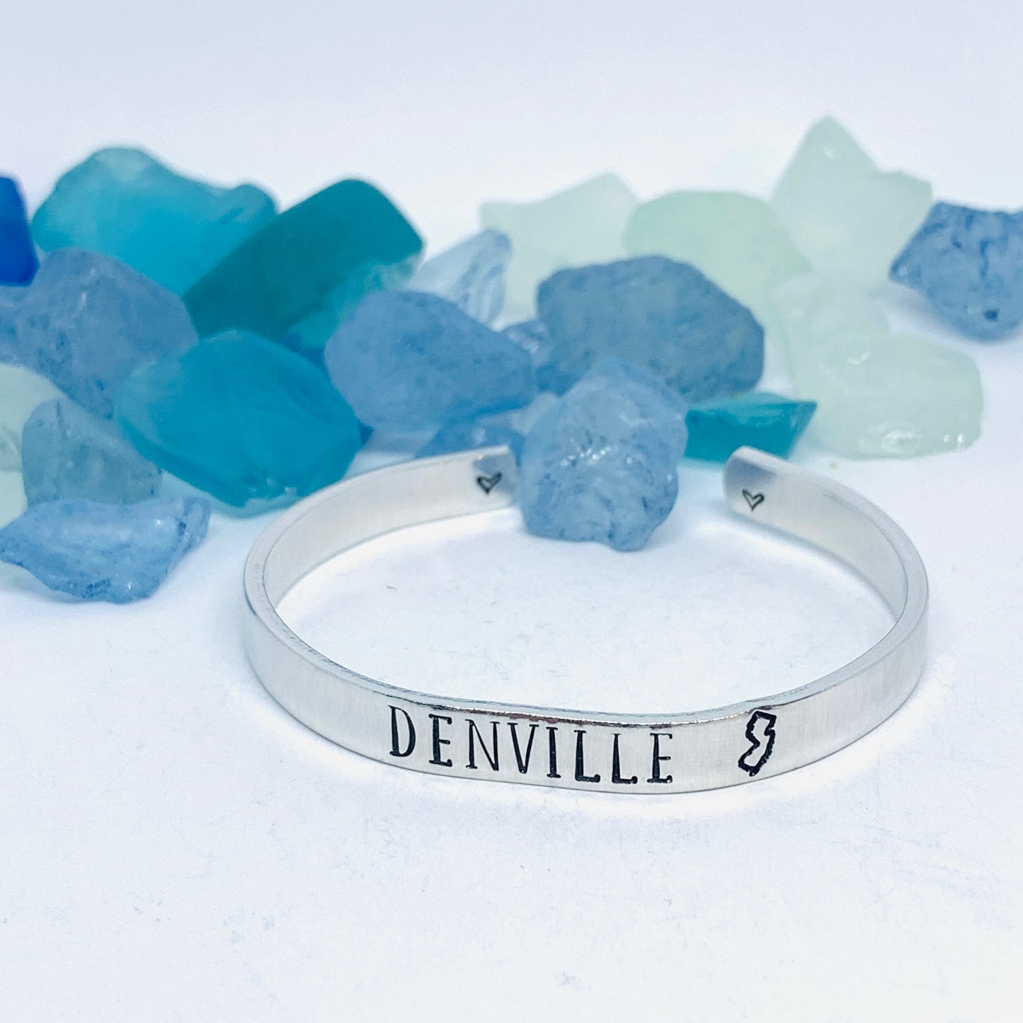 Hometown Hand Stamped Cuff Bracelet