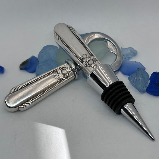 "Memory-Hiawatha” Vintage Silverware Bottle Opener | Wm Rogers Silverplate 1937 | Up-Cycled Church Key | Antique Knife