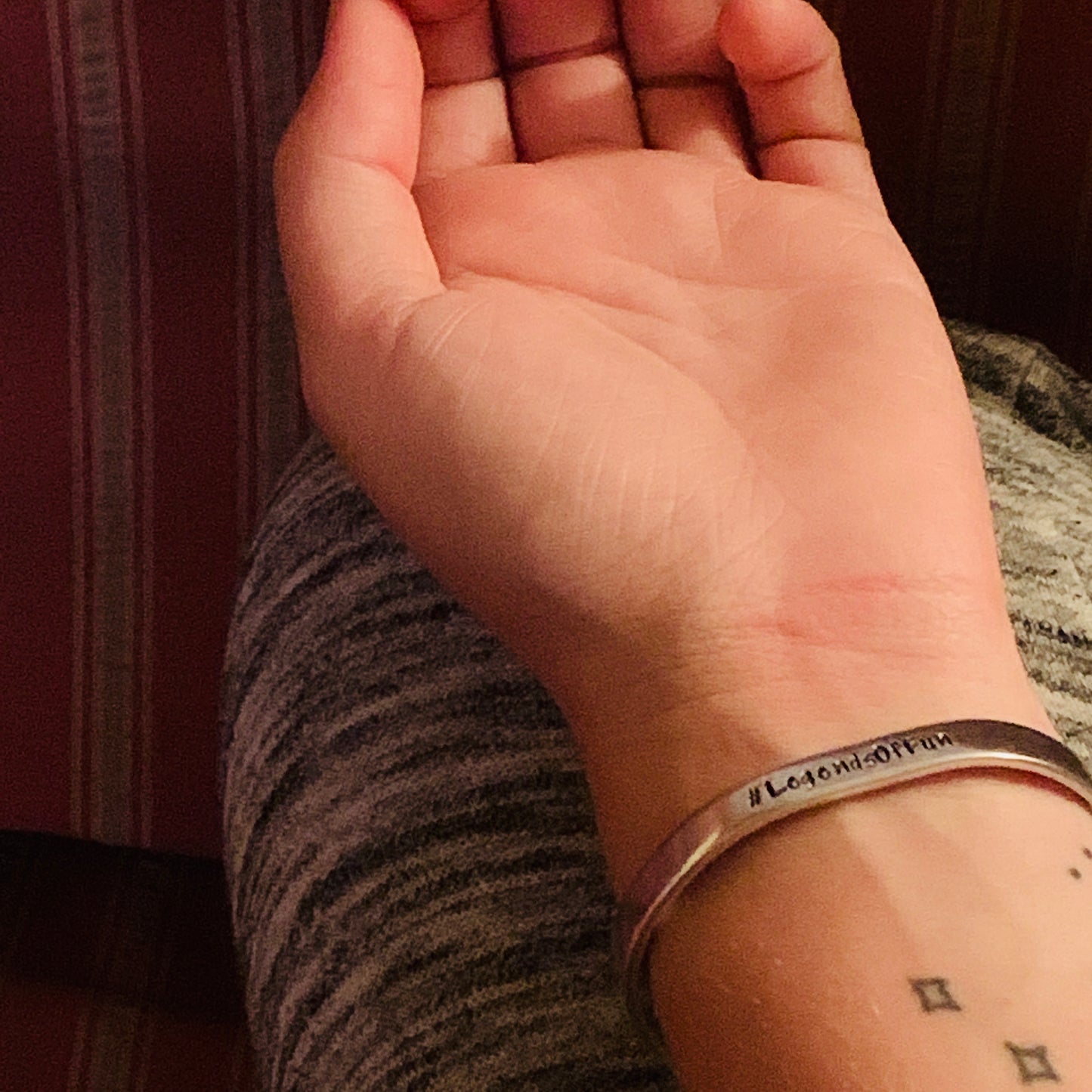 Peloton PELOTHON 2020 #LegendsOfFun Team - Hand Stamped Cuff Bracelet