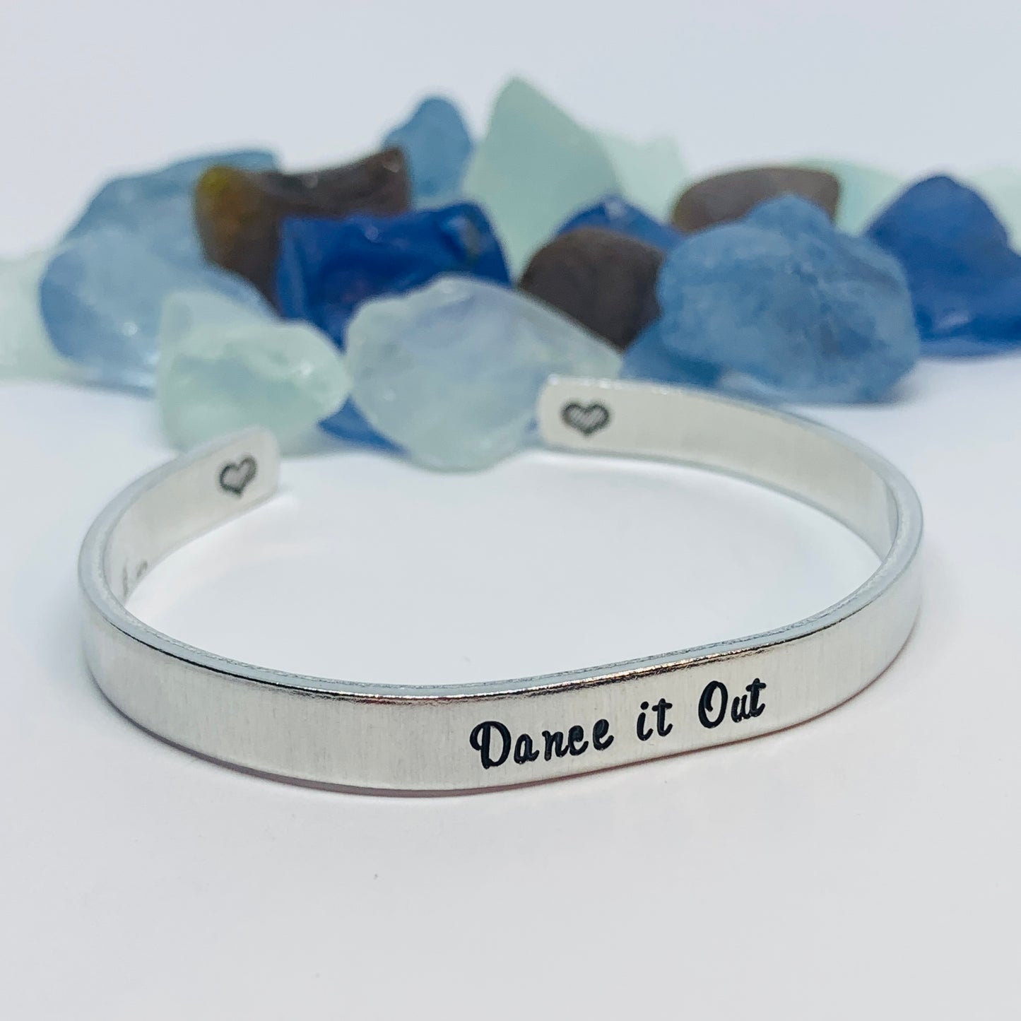 Dance it Out - Hand Stamped Metal Cuff Bracelet | Grey’s Anatomy Fan Gift | Gift for Her | Christina & Meredith | BFF Bracelet | Friendship