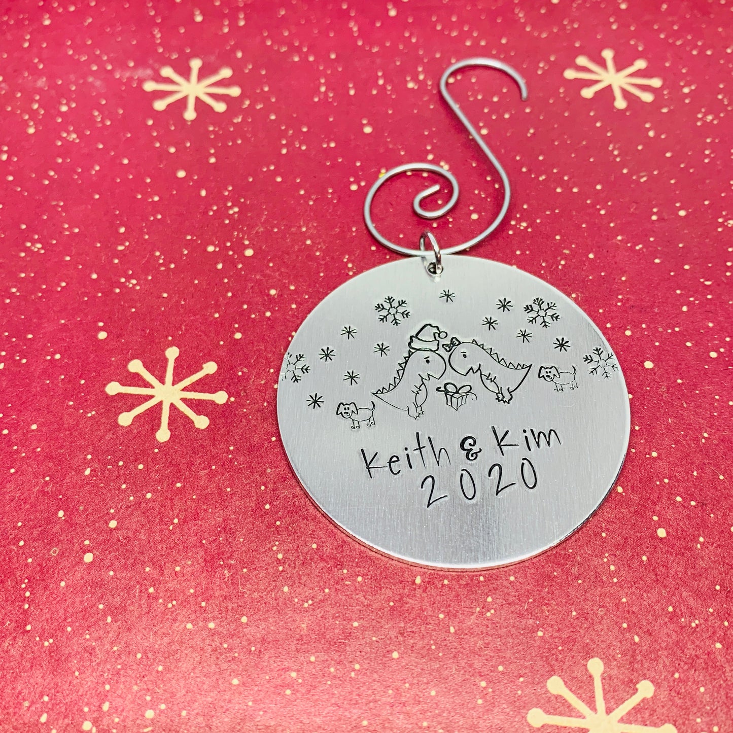 Personalized Family 2020 Ornament | Hand Stamped Holiday Ornament