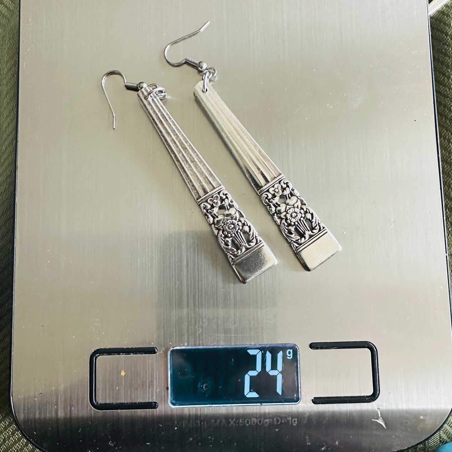 “Coronation” 1936 Vintage Silverware Spoon Earrings | Repurposed Jewelry | Earrings