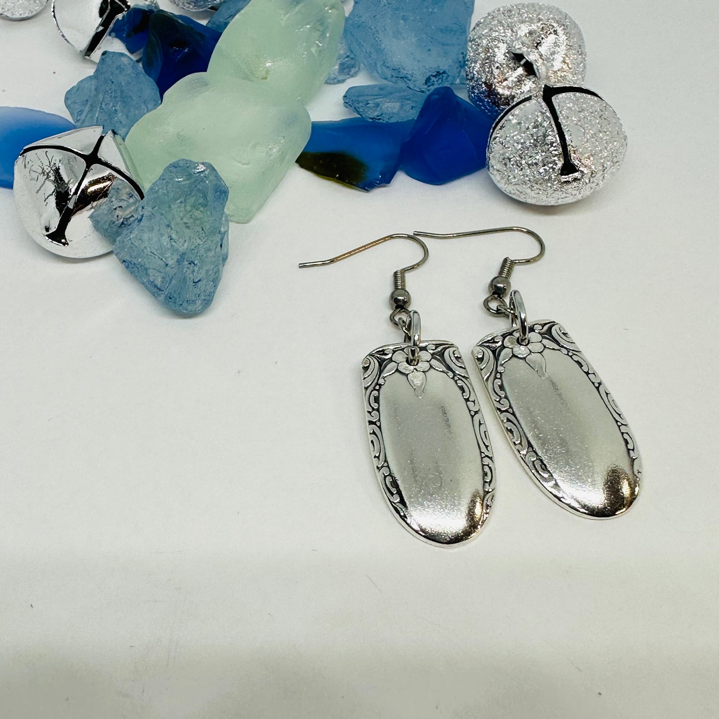 Sweetheart II/Hollywood II 1946-1948 Spoon Earrings | Vintage Silverware | Wallace | UpCycled | Silverware | Antique | Variation II