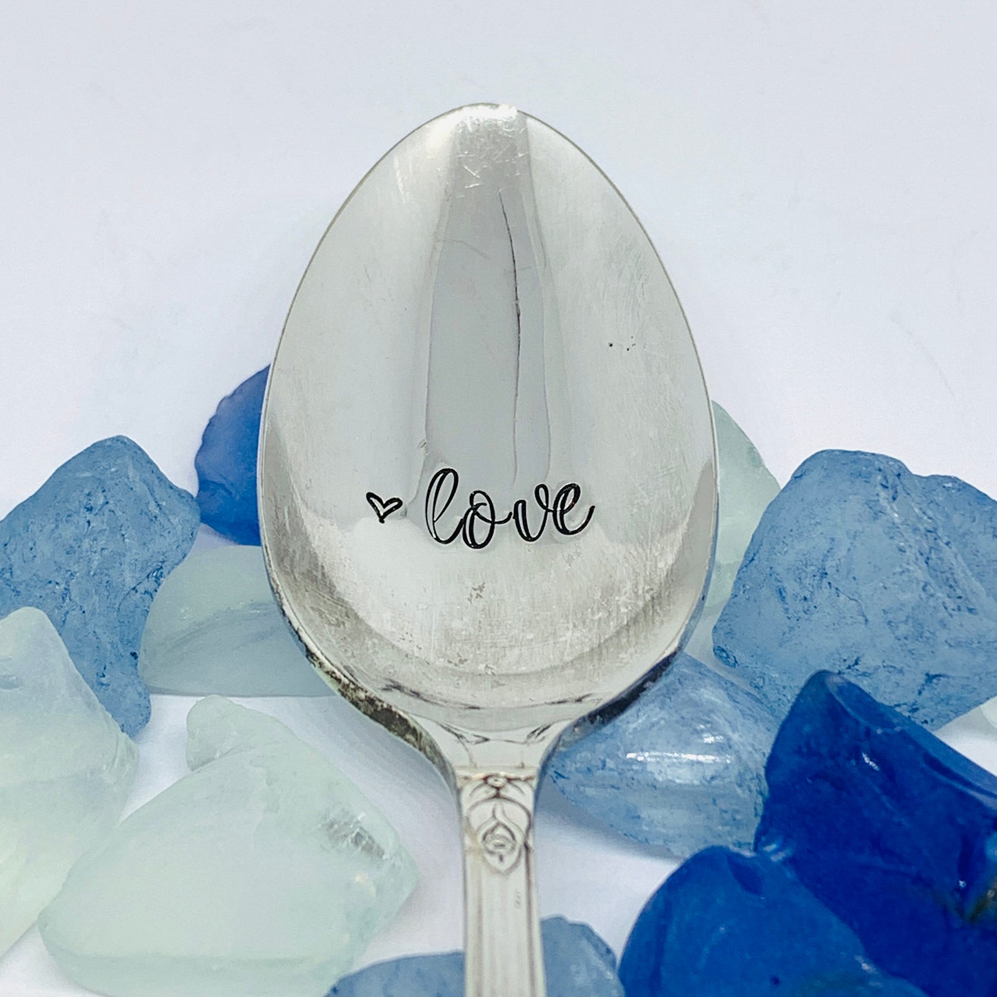 Vintage Silver Plated Hand Stamped Spoon | Novelty