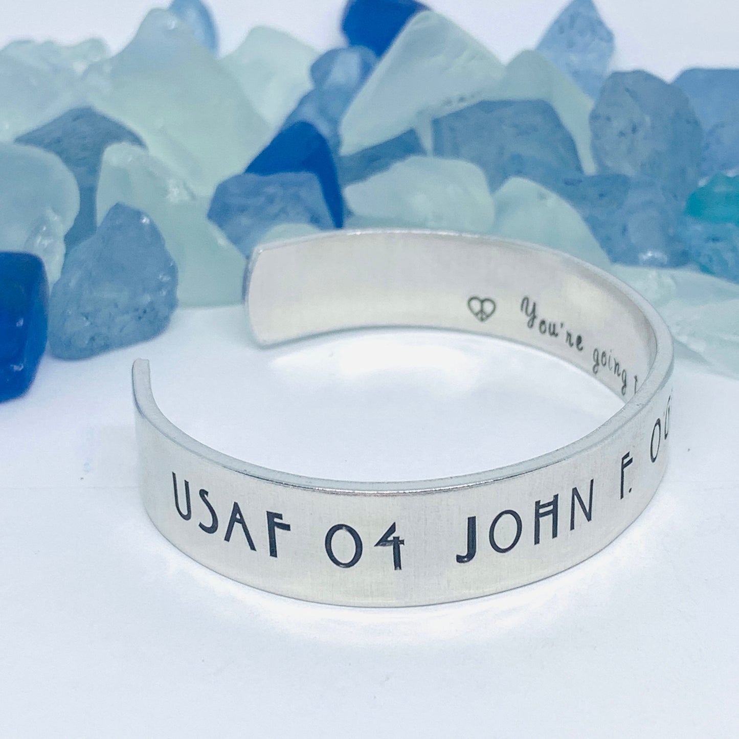 POW Hand Stamped Cuff Bracelet | Memorial Bracelet | POW MIA Vietnam | Custom Order | Personalize Me