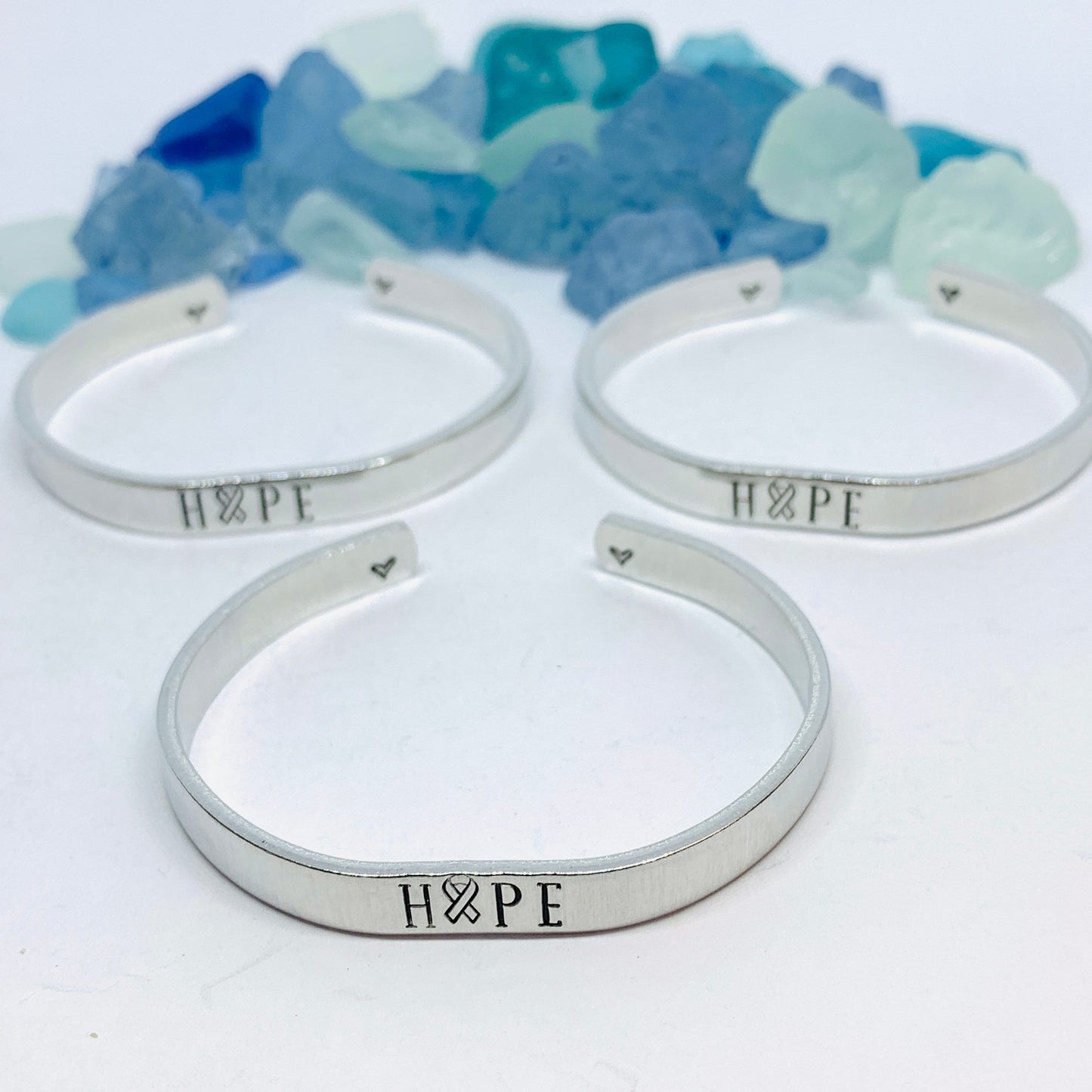 Hope - Hand Stamped Cuff Bracelet | Cancer Awareness | Motivational Jewelry