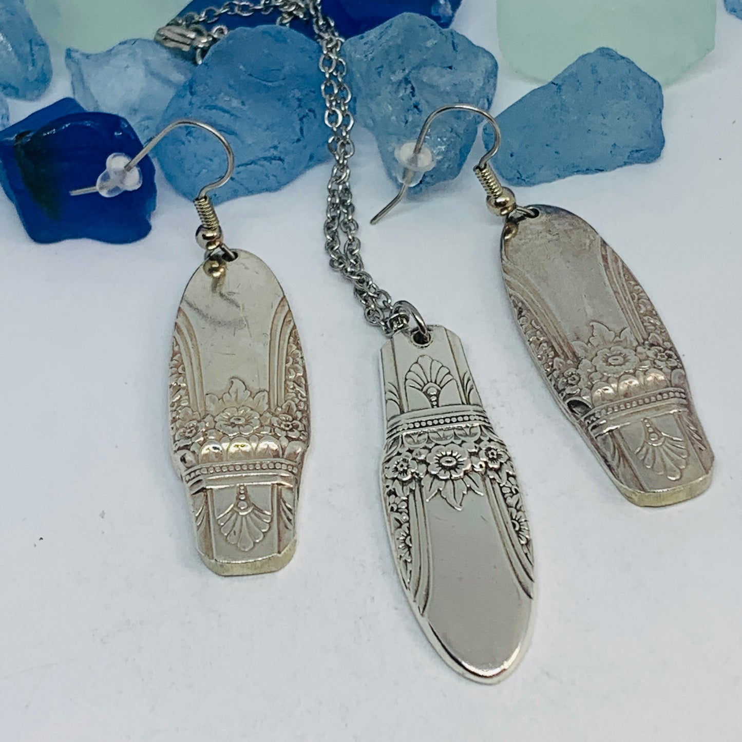 “First Love” 1937 Spoon Necklace | Vintage Silverware | Up-Cycled Jewelry | Silverware Spoon Pendant | Antique