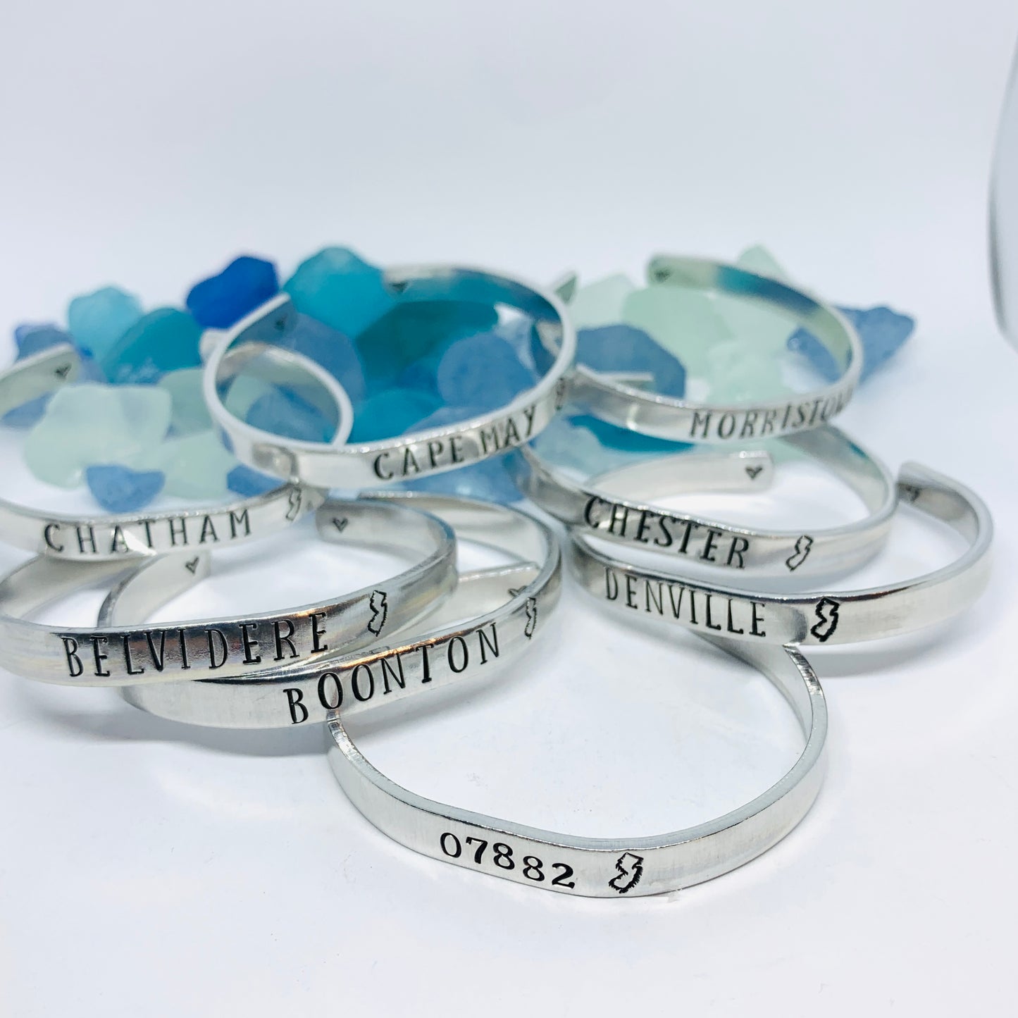Hometown Hand Stamped Cuff Bracelet