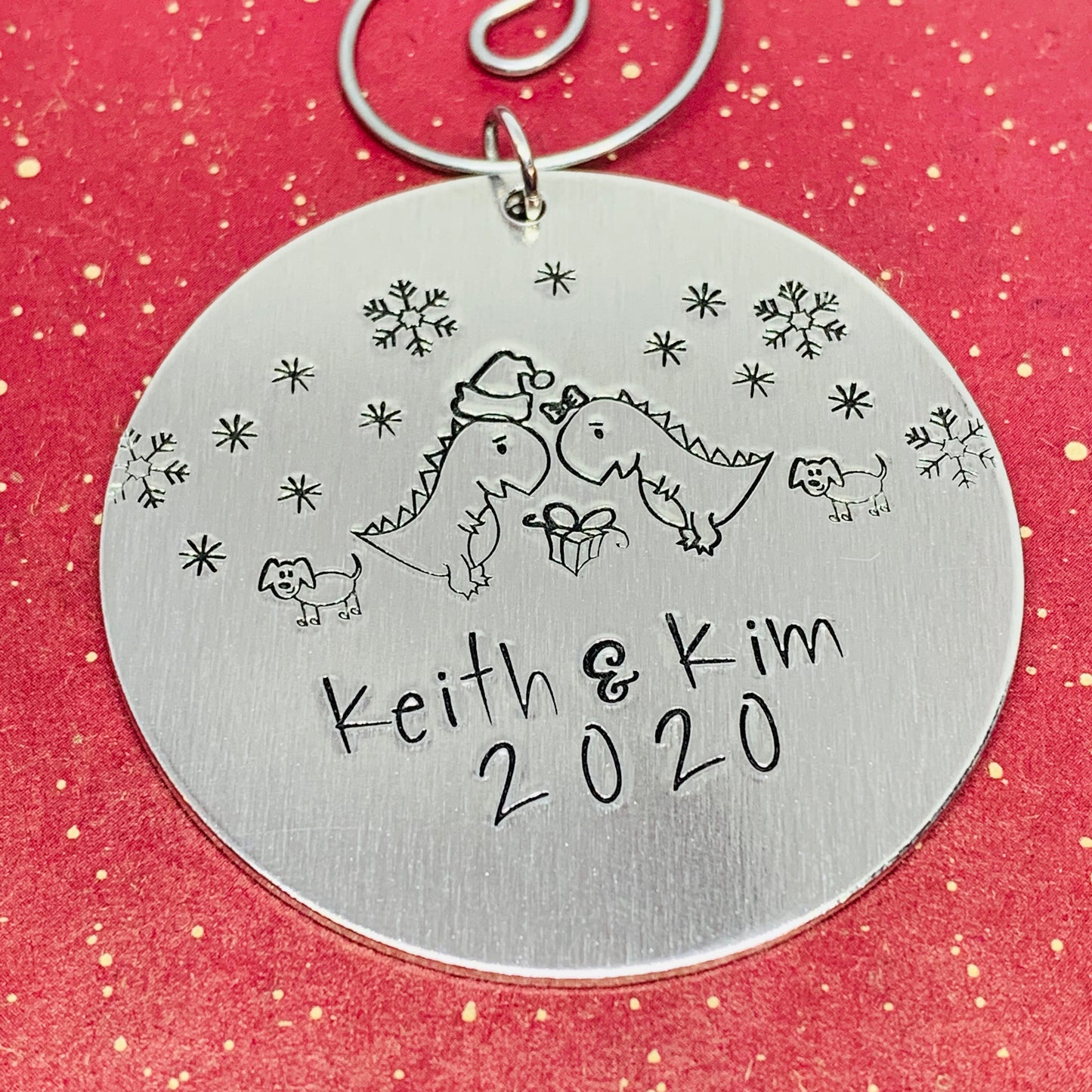 Personalized Family 2020 Ornament | Hand Stamped Holiday Ornament
