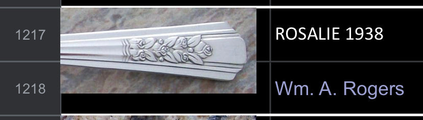 Spoon Ring | Vintage Silverware | “Rosalie” 1938 Wm. A. Rogers | Upcycled Ring | Silverware Spoon Ring | Antique Spoon Ring