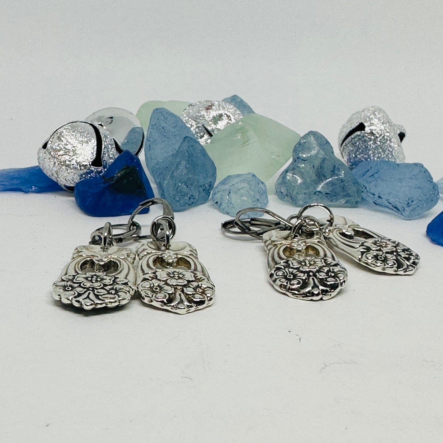“Eternally Yours” 1941 Vintage Silverware Spoon Earrings | Up-Cycled Jewelry | Antique