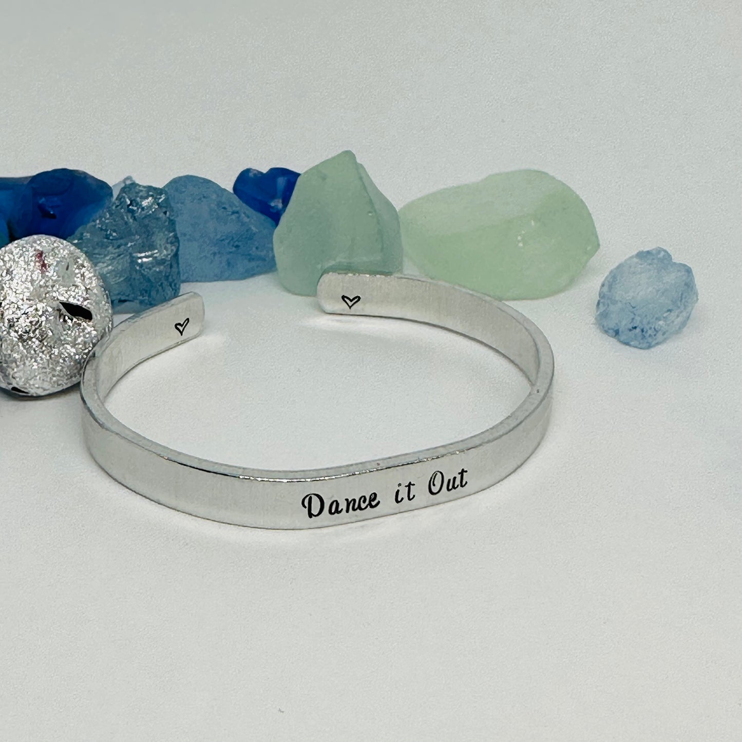 Dance it Out - Hand Stamped Metal Cuff Bracelet | Grey’s Anatomy Fan Gift | Gift for Her | Christina & Meredith | BFF Bracelet | Friendship