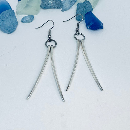 Fork Tines Vintage Earrings | Silverware | Up-Cycled | Antique