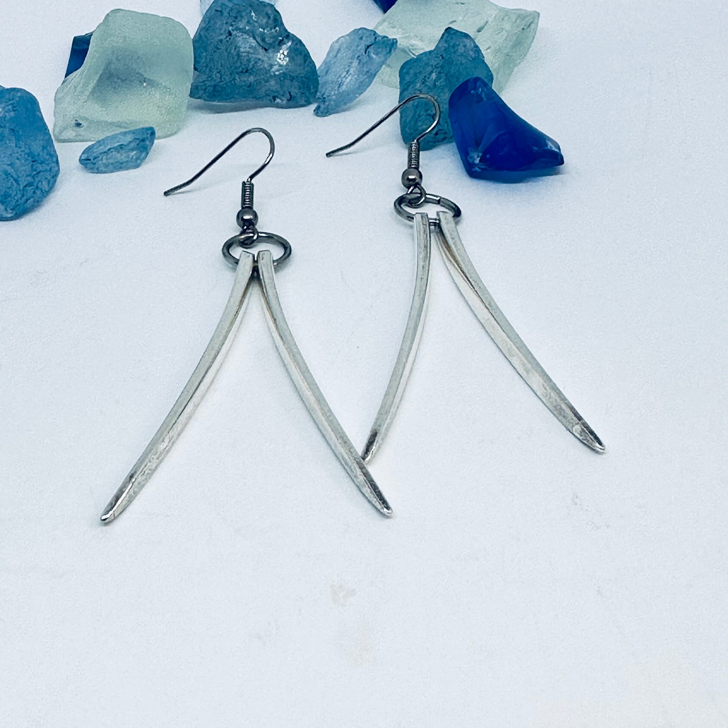 Fork Tines Vintage Earrings | Silverware | Up-Cycled | Antique