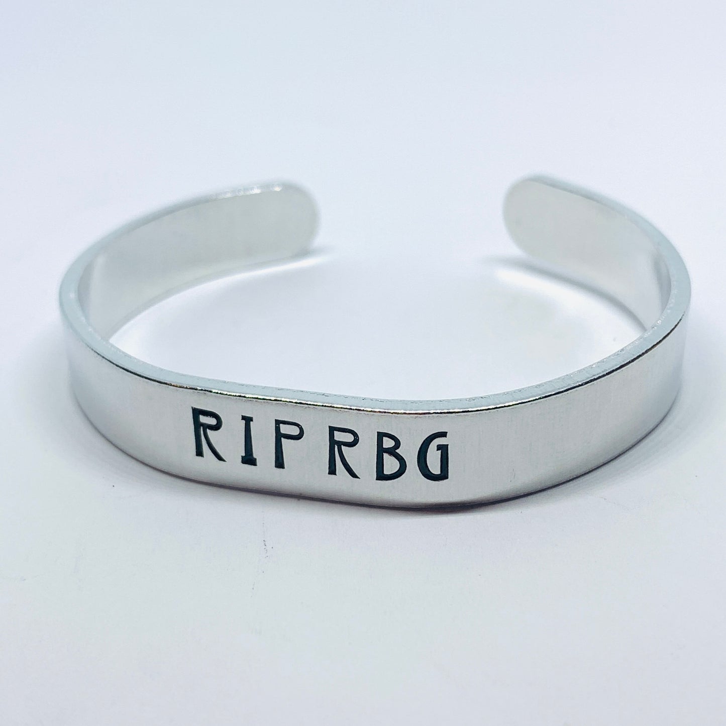 RIP RBG - Hand Stamped Cuff Bracelet