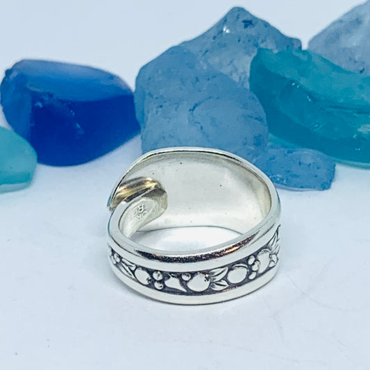 Spoon Ring | Vintage Silverware | “ Priscilla” 1941 Rogers | Upcycled Ring | Silverware Spoon Ring | Antique Spoon Ring
