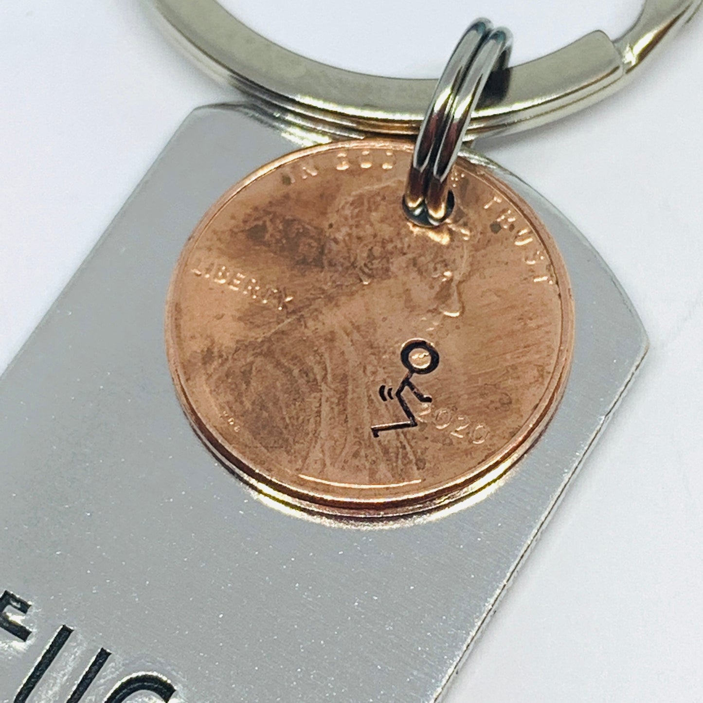 F*ck 2020 with Penny - Hand Stamped Metal Key Ring | Dog Tag 2020 Penny | Humping 2020 Key Chain | Adult Mature