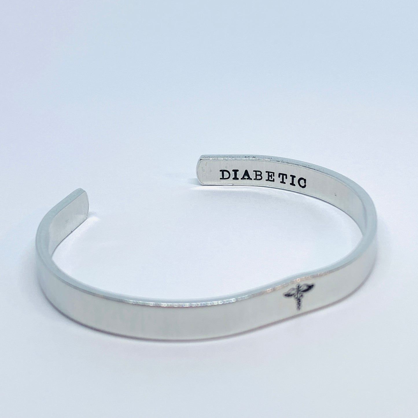 Medical Alert - Hand Stamped Cuff Bracelet