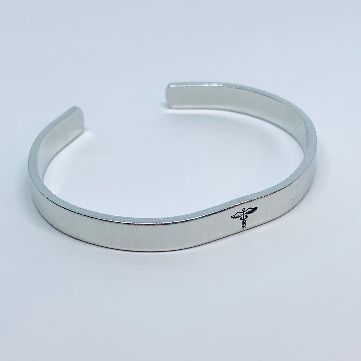 Medical Alert - Hand Stamped Cuff Bracelet