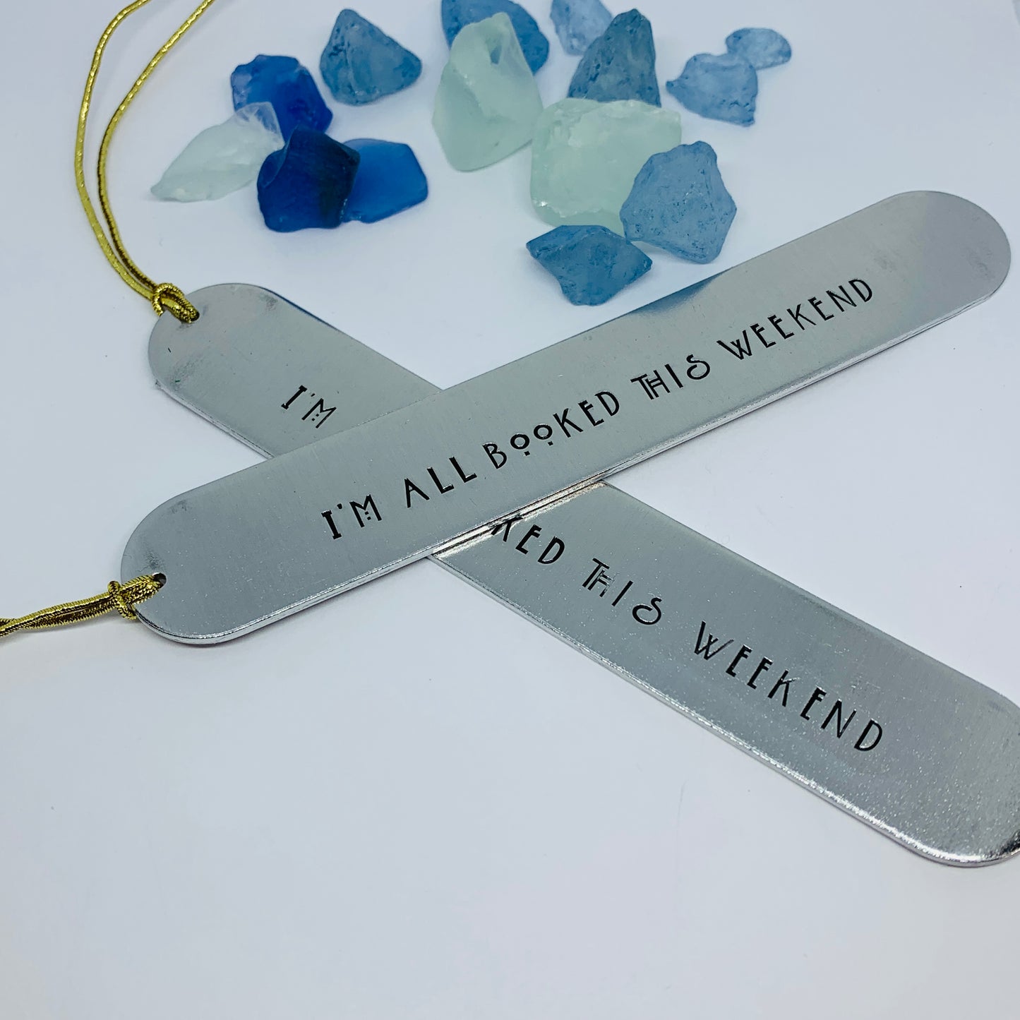 Custom Order for Bill - Hand Stamped Bookmark | I’m all booked this weekend
