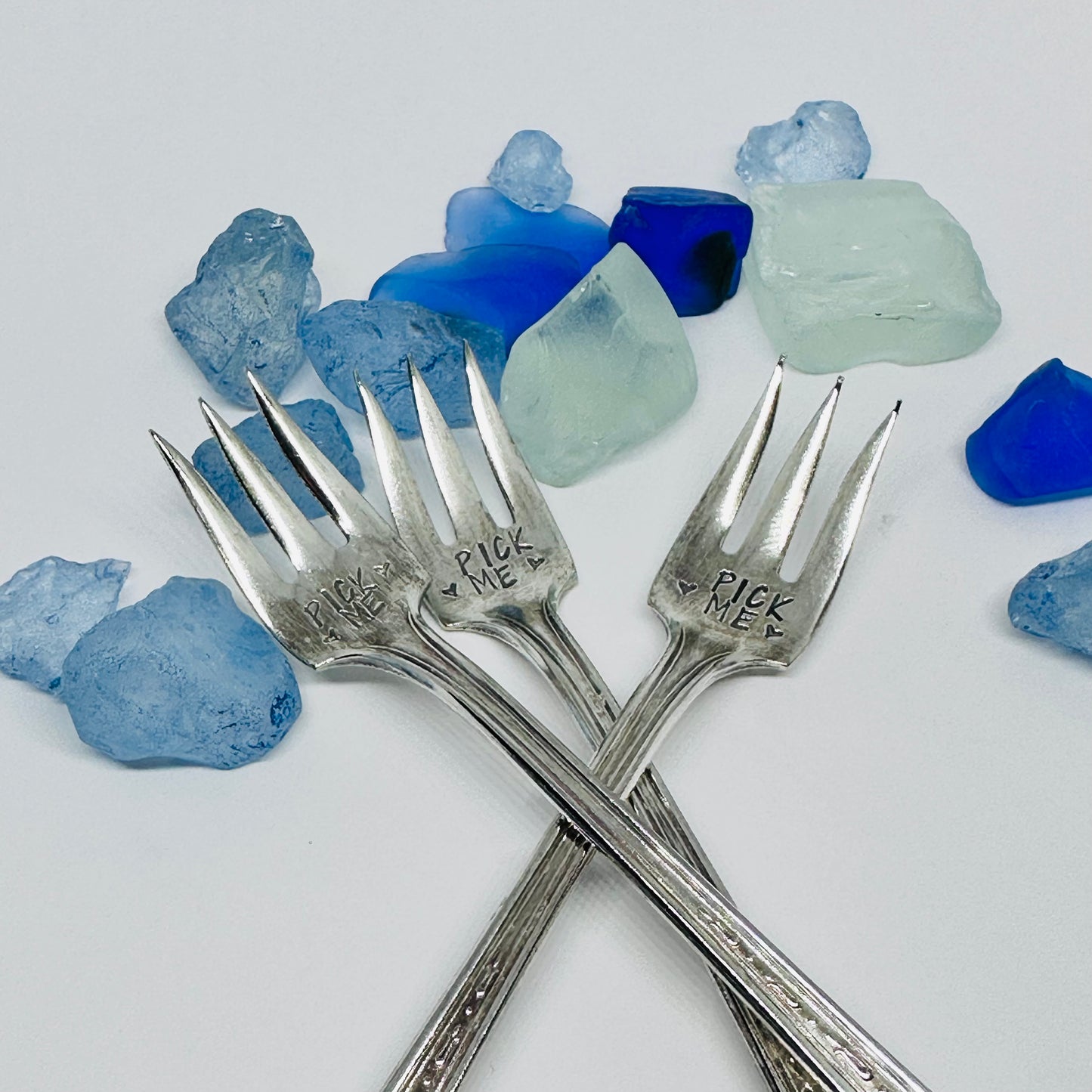 Olive Pickle Vintage Hand Stamped Silverware Fork | Olive You | Pick Me | I Pick You | Antique