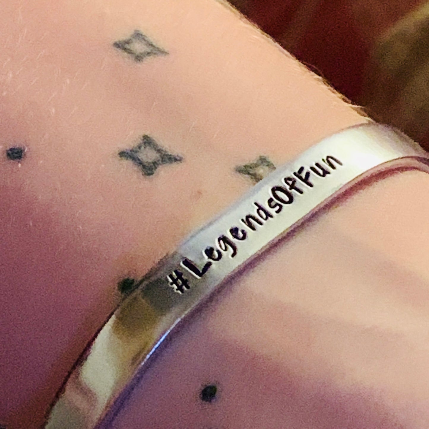 Peloton PELOTHON 2020 #LegendsOfFun Team - Hand Stamped Cuff Bracelet