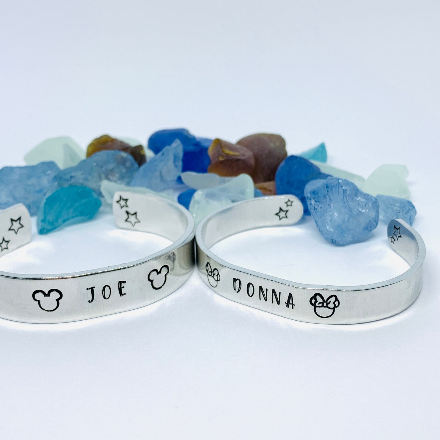 Disney-Inspired Mouse Cuff Bracelet | Hand Stamped Unisex Bracelet | His & Her Mouse Jewelry | Personalize Me