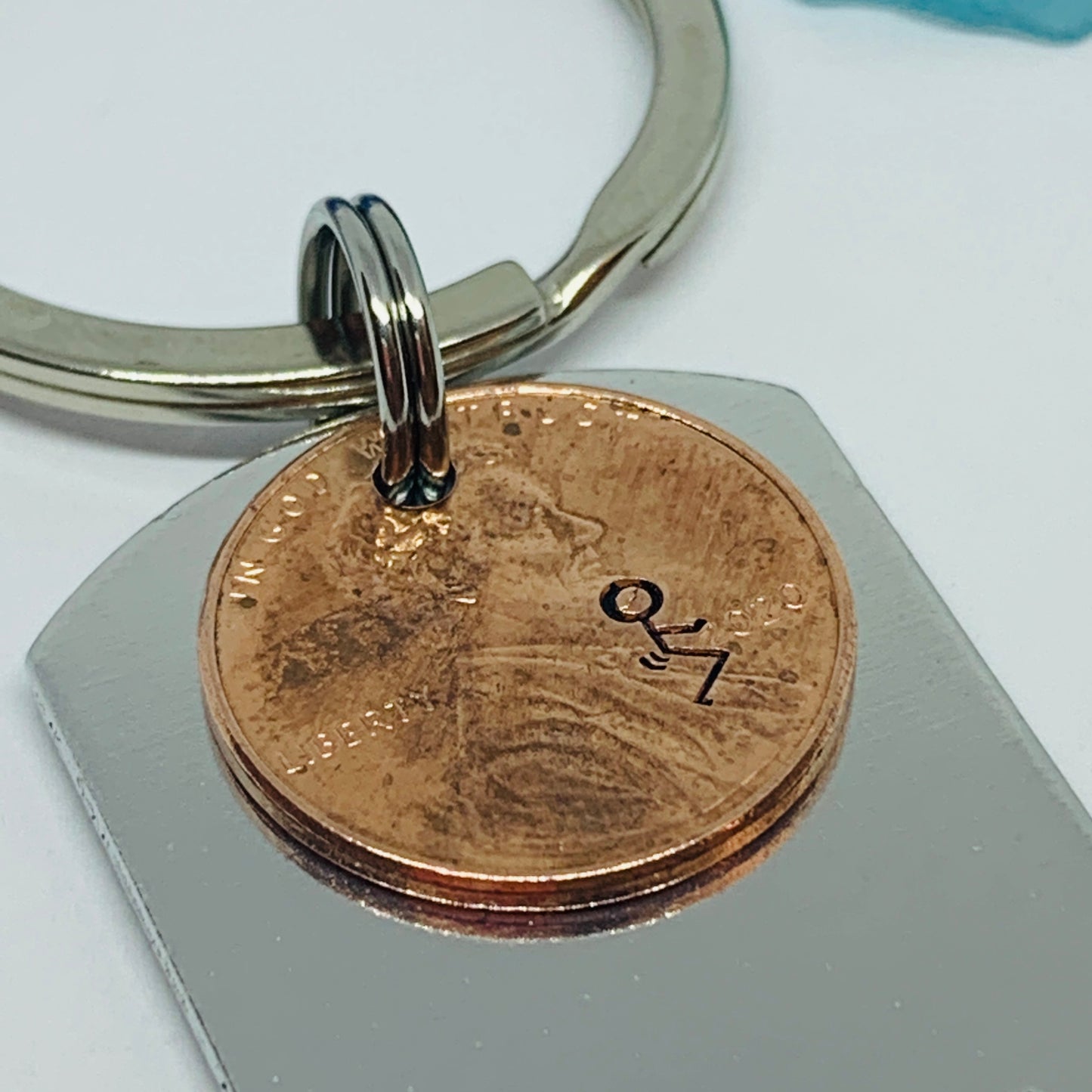 F*ck 2020 with Penny - Hand Stamped Metal Key Ring | Dog Tag 2020 Penny | Humping 2020 Key Chain | Adult Mature