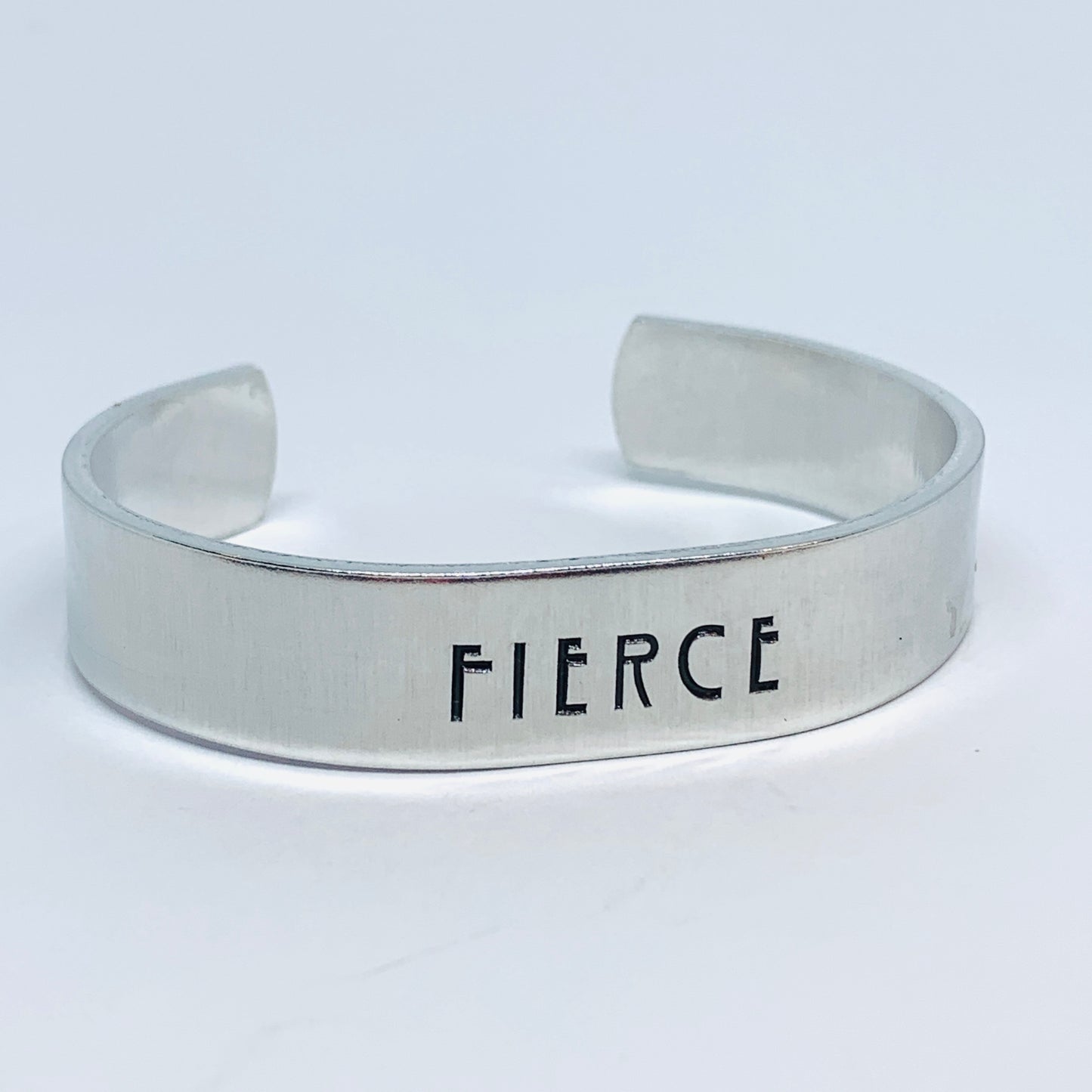 FIERCE - Hand Stamped Cuff Bracelet