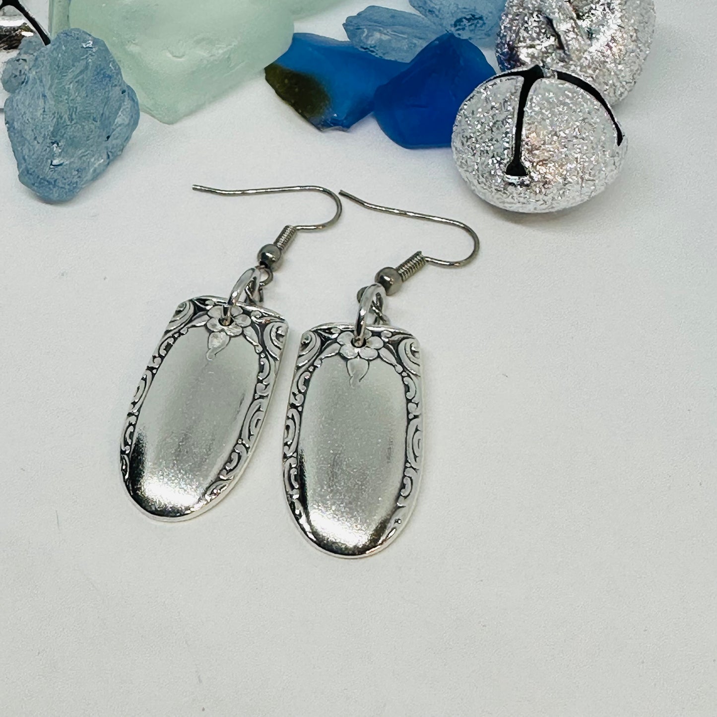 Sweetheart II/Hollywood II 1946-1948 Spoon Earrings | Vintage Silverware | Wallace | UpCycled | Silverware | Antique | Variation II