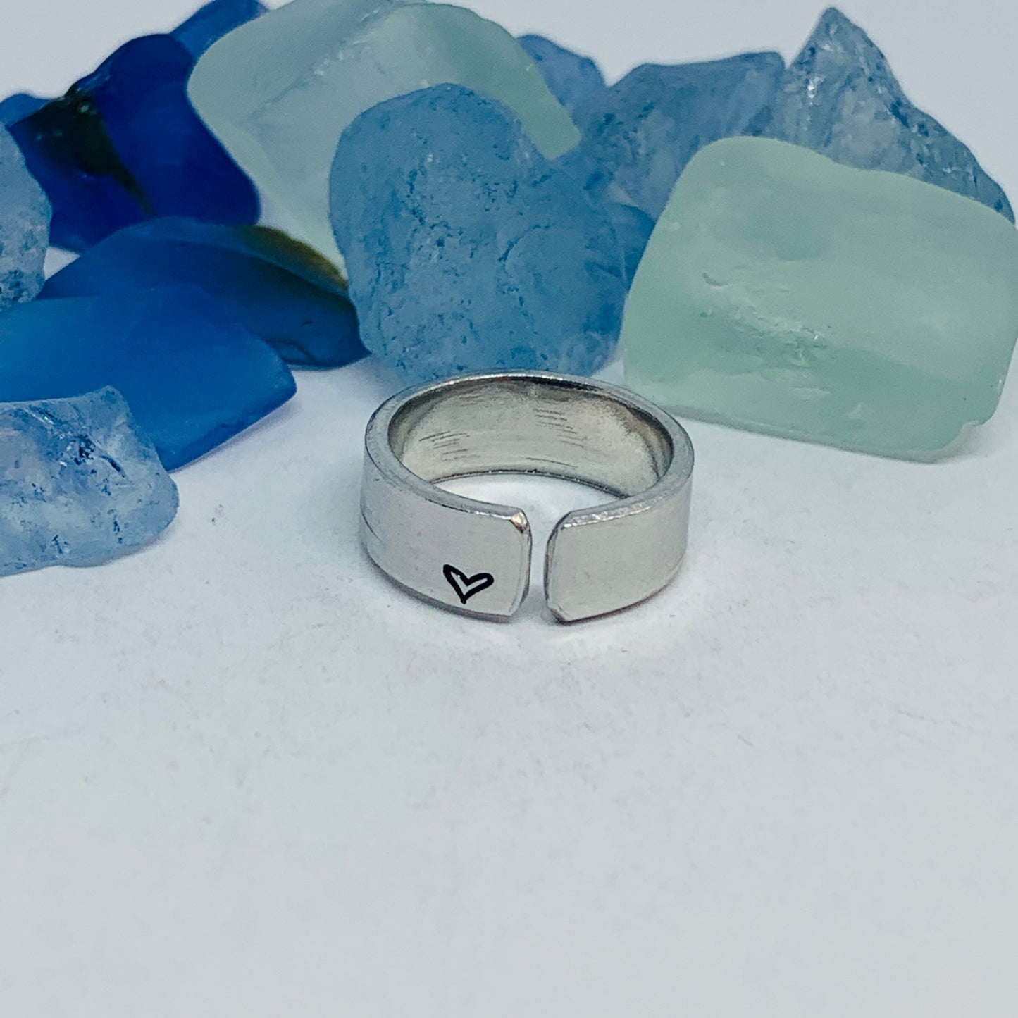 Science Hand Stamped Ring | Atom Molecule | Stamped Stacking Ring | Adjustable | Gift for Nerds