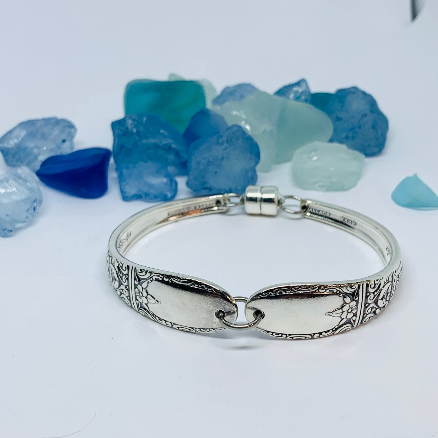 “Sweetheart II/Hollywood II” 1946-1948 Spoon Bracelet | Vintage Silverware | Wallace | UpCycled | Silverware | Antique | Variation I