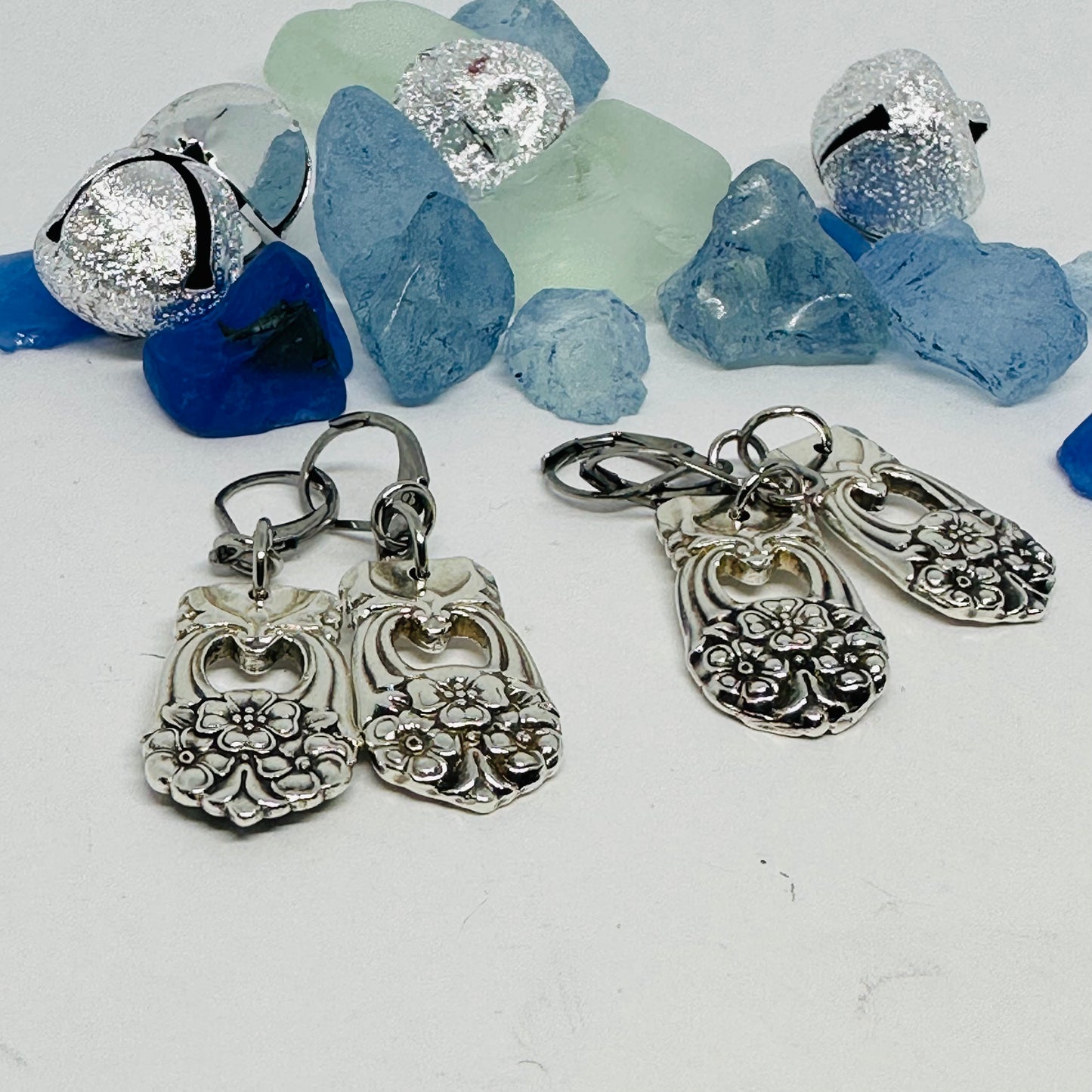 “Eternally Yours” 1941 Vintage Silverware Spoon Earrings | Up-Cycled Jewelry | Antique
