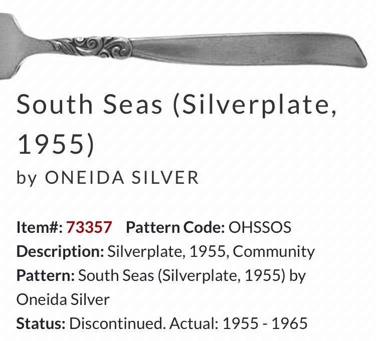 “South Seas” 1955 Spoon Necklace | Vintage Silverware | Oneida | Up-Cycled Jewelry | Silverware Spoon Necklace | Antique Spoon Pendant
