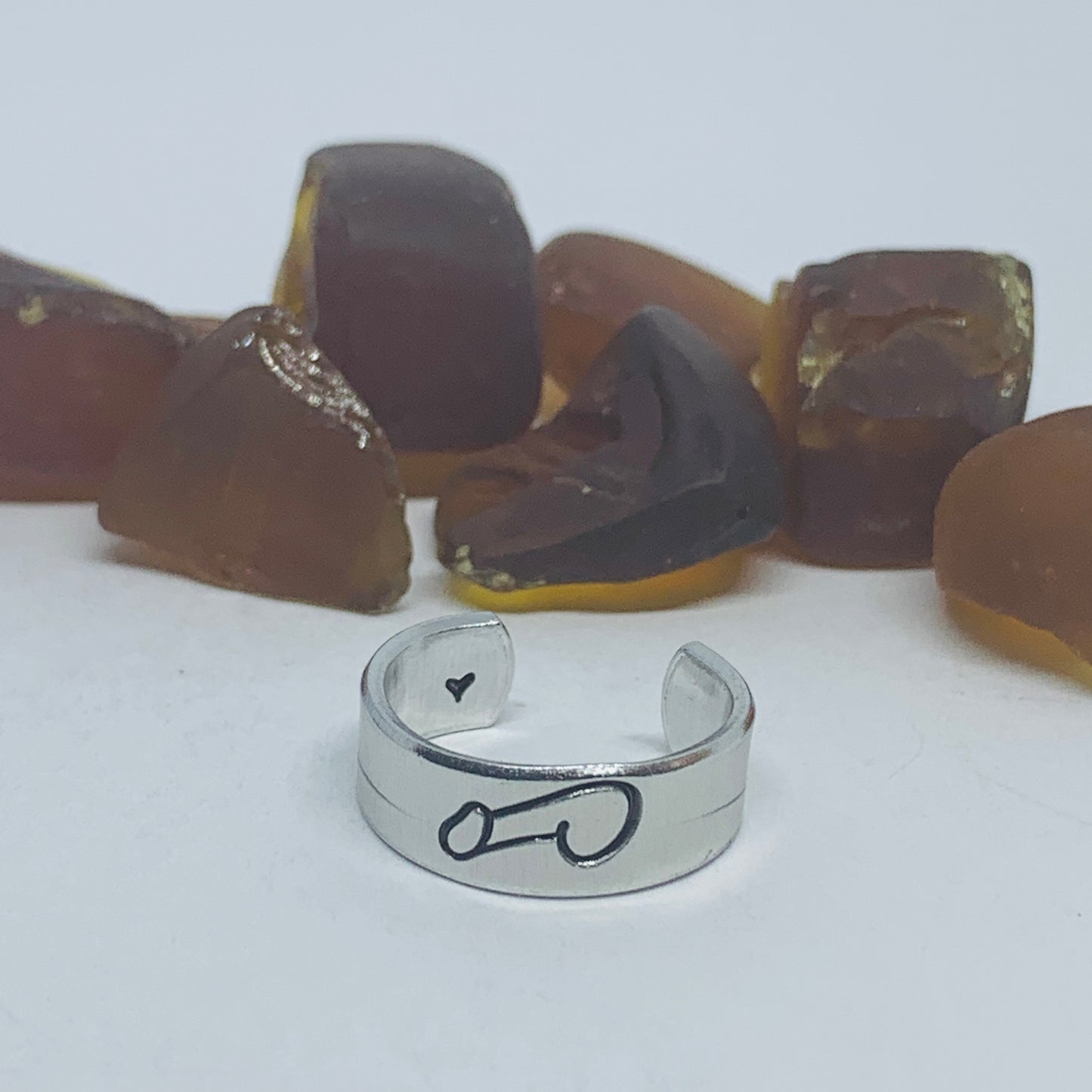Penis Design Hand Stamped Ring | Statement | Stamped Metal Cuff Ring | Toe Finger Ring | Sex Cock Dick Schlong Johnson Jewelry