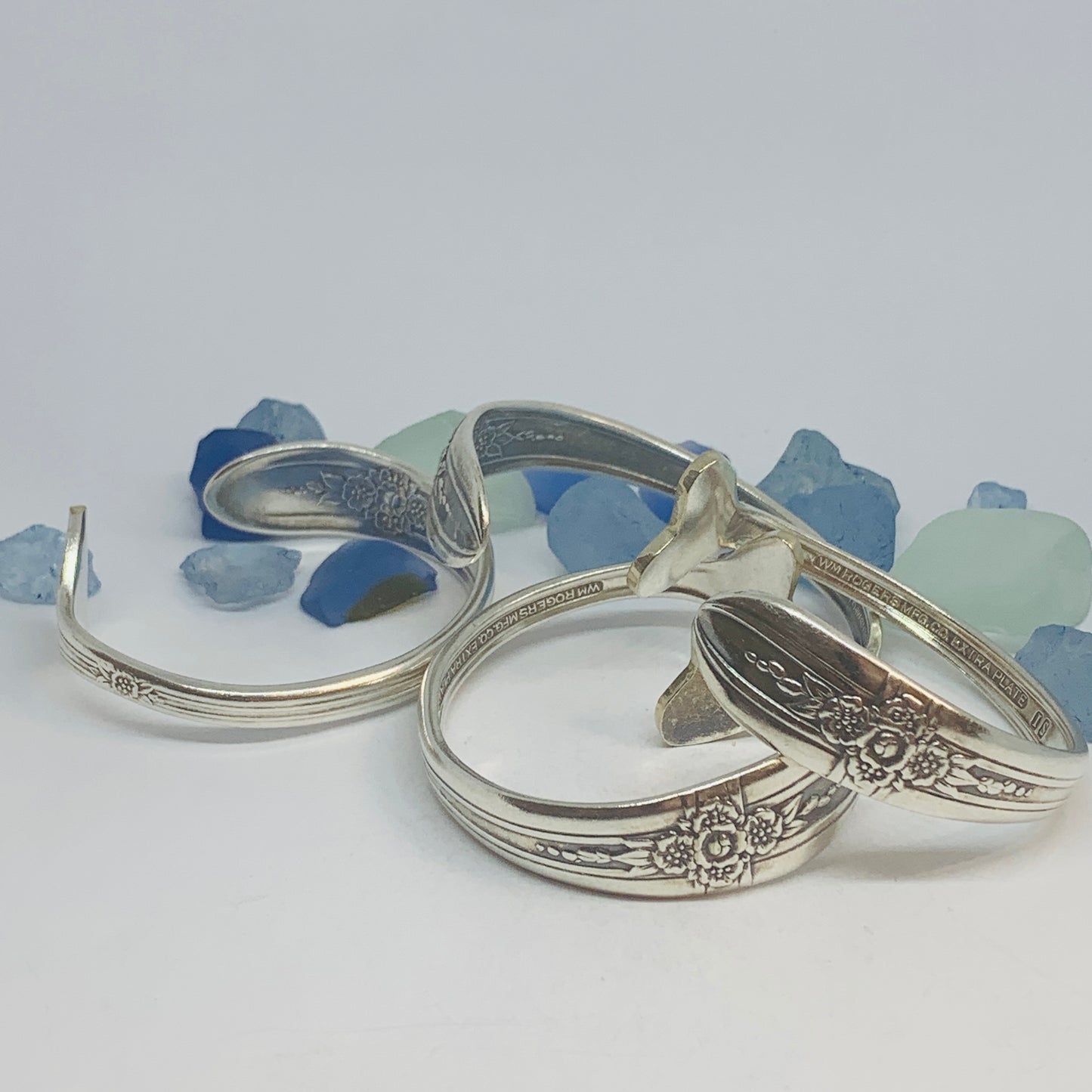 “Triumph” Silverplate 1941 Bracelet Mermaid Tail Heart Whale Tail | Vintage | Int’l Silver | Up-Cycled | Spoon Fork | Antique