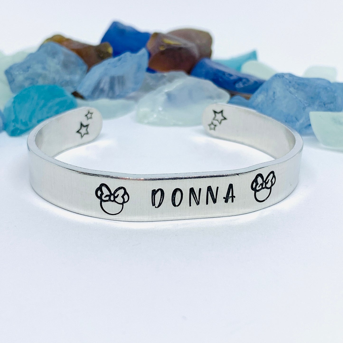 Disney-Inspired Mouse Cuff Bracelet | Hand Stamped Unisex Bracelet | His & Her Mouse Jewelry | Personalize Me