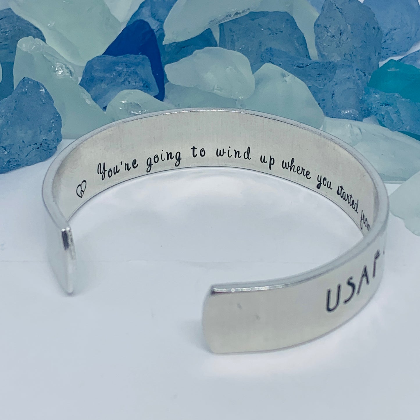 POW Hand Stamped Cuff Bracelet | Memorial Bracelet | POW MIA Vietnam | Custom Order | Personalize Me