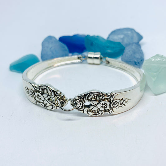 “Distinction” 1951 Spoon Bracelet | Vintage Silverware | Oneida | Up-Cycled Bracelet | Silverware Spoon Bracelet | Antique Spoon Bracelet