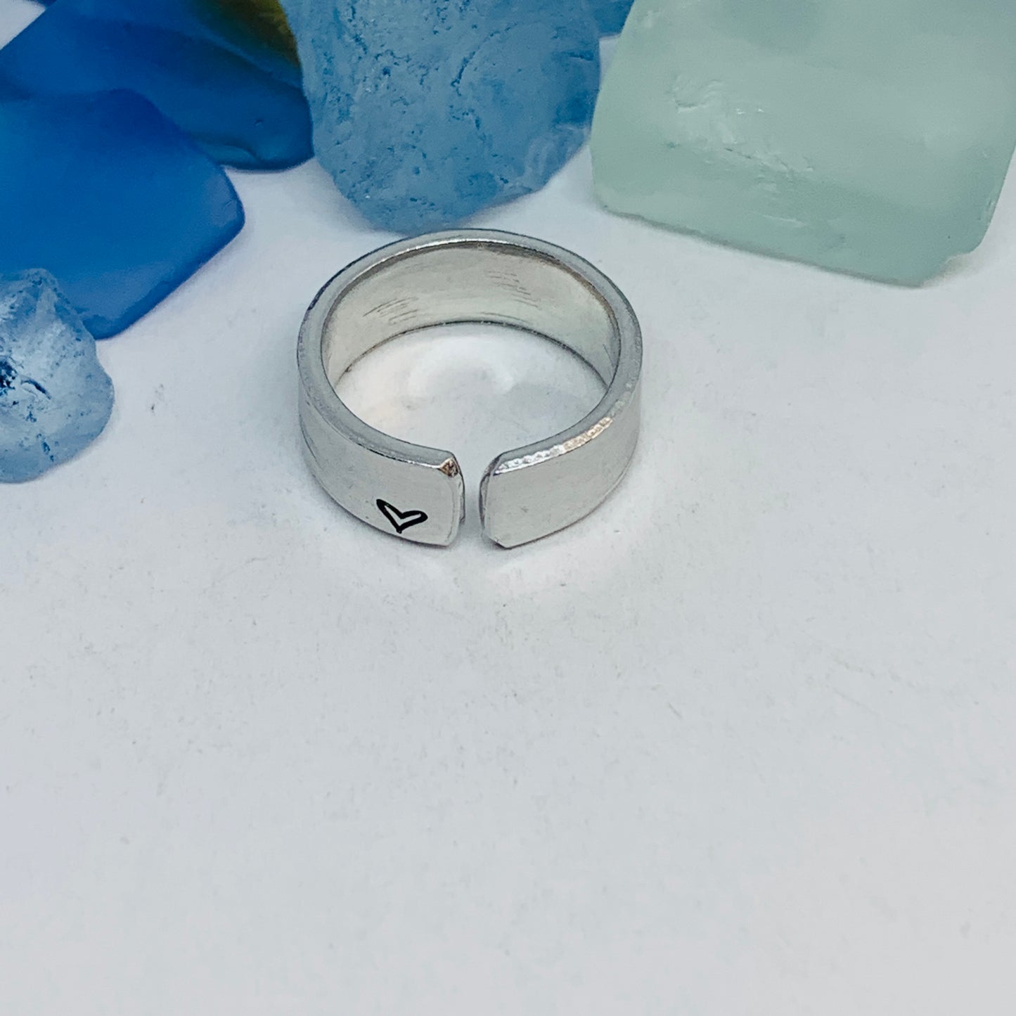 Science Hand Stamped Ring | Atom Molecule | Stamped Stacking Ring | Adjustable | Gift for Nerds