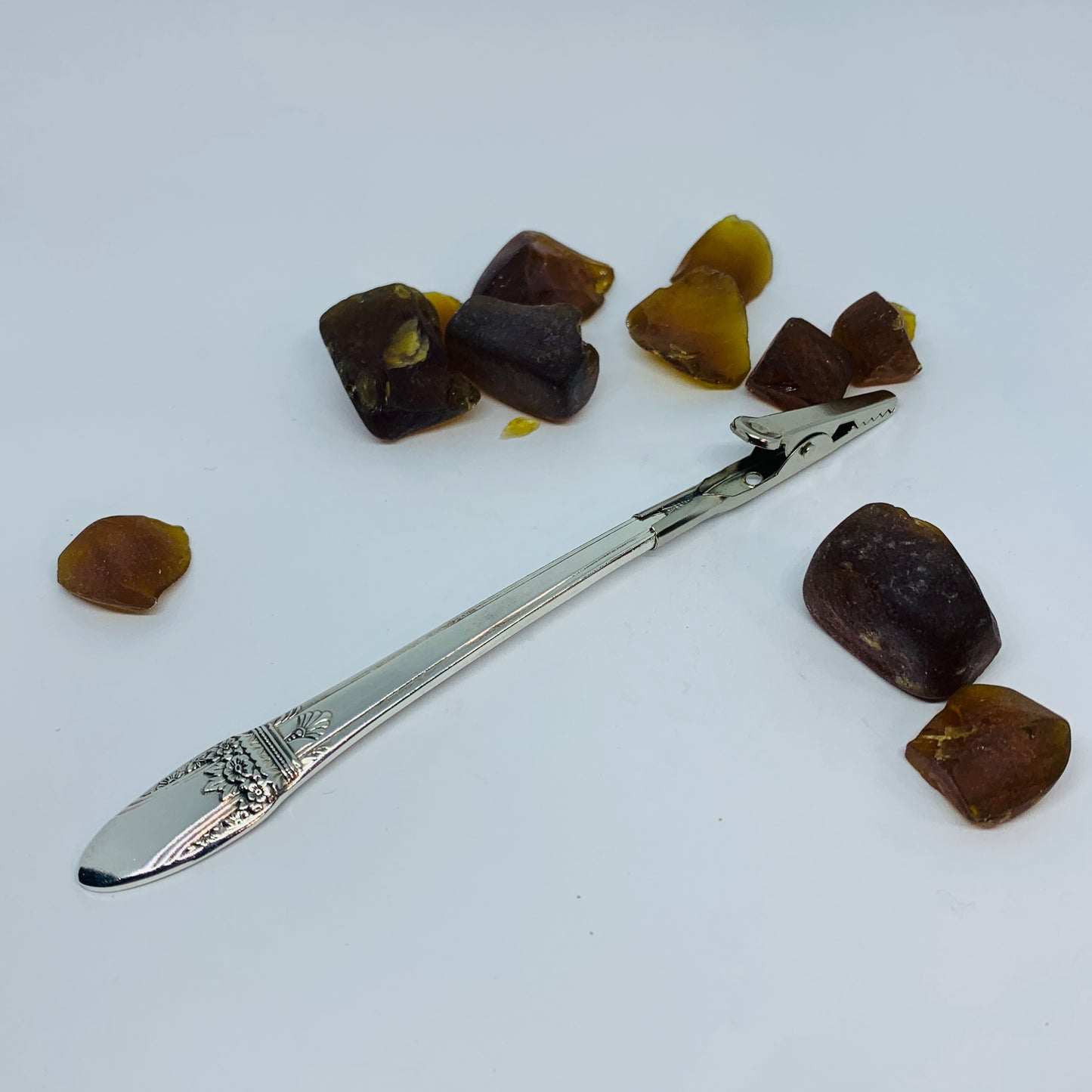 Vintage Silver Plated Third Hand Roach Clip | Novelty Pot Marijuana Joint | Handy Tool