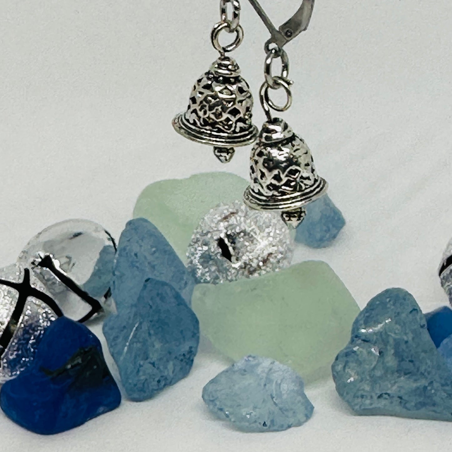 Bell Charm Earrings | Fun Costume Jewelry | Holiday Bling
